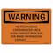 Signmission OSHA Warning Sign, 3.5" Height, 5" Width, No Trespassing Contaminated Area Avoid Contact, Landscape OS-WS-D-35-L-12278 - alternate 1